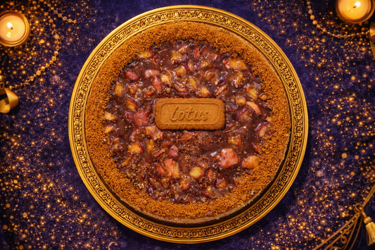 Salted Caramel Apple Biscoff Cheesecake