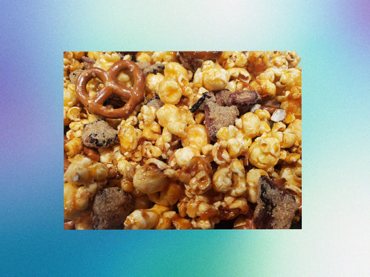 Brown Sugar Bacon Pretzel Candied Popcorn